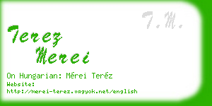 terez merei business card